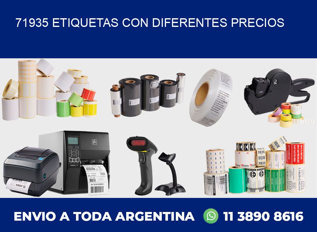 71935 ETIQUETAS CON DIFERENTES PRECIOS