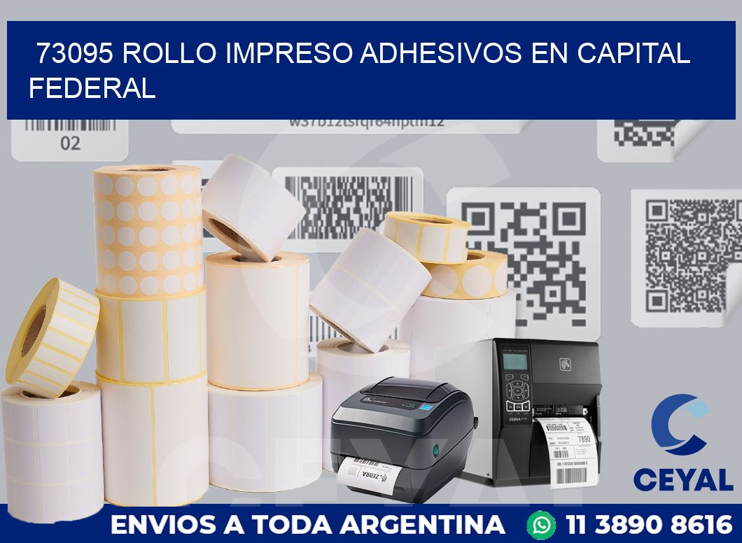 73095 ROLLO IMPRESO ADHESIVOS EN CAPITAL FEDERAL