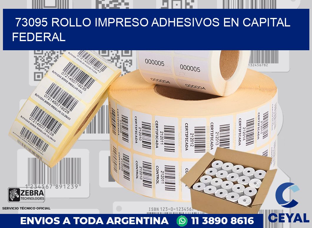 73095 ROLLO IMPRESO ADHESIVOS EN CAPITAL FEDERAL