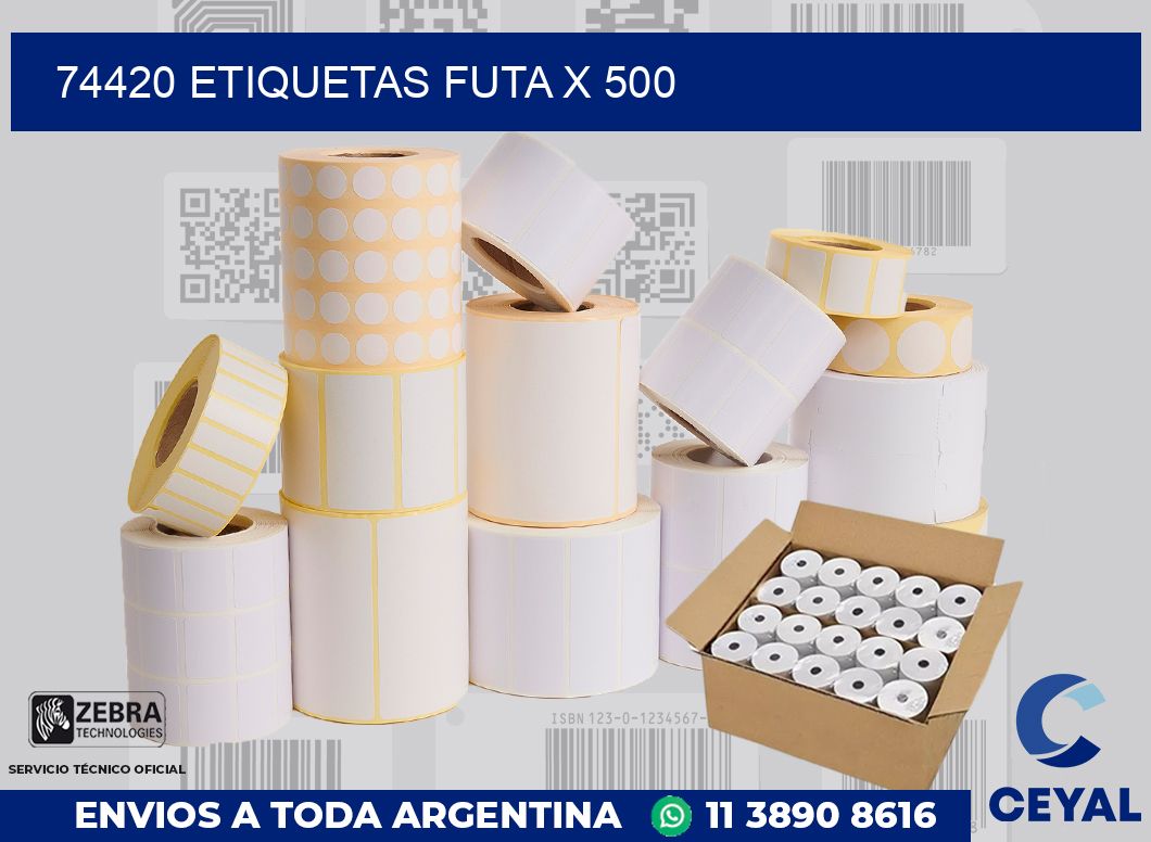 74420 etiquetas futa x 500