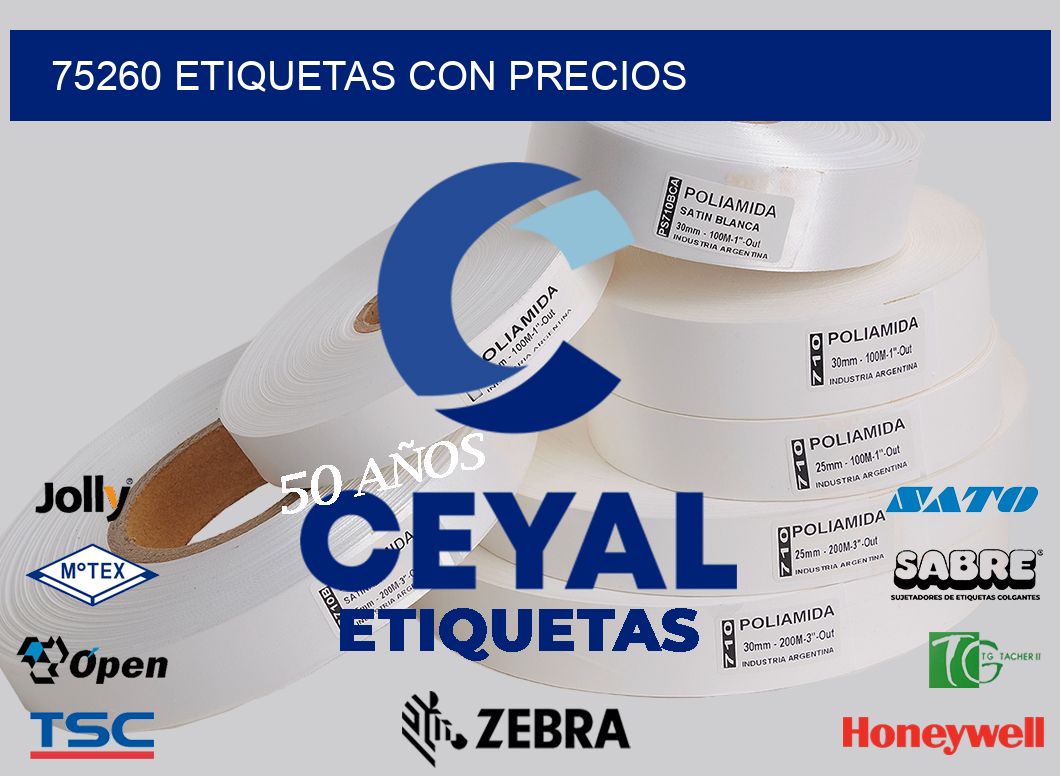 75260 ETIQUETAS CON PRECIOS