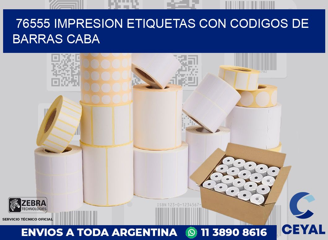 76555 IMPRESION ETIQUETAS CON CODIGOS DE BARRAS CABA