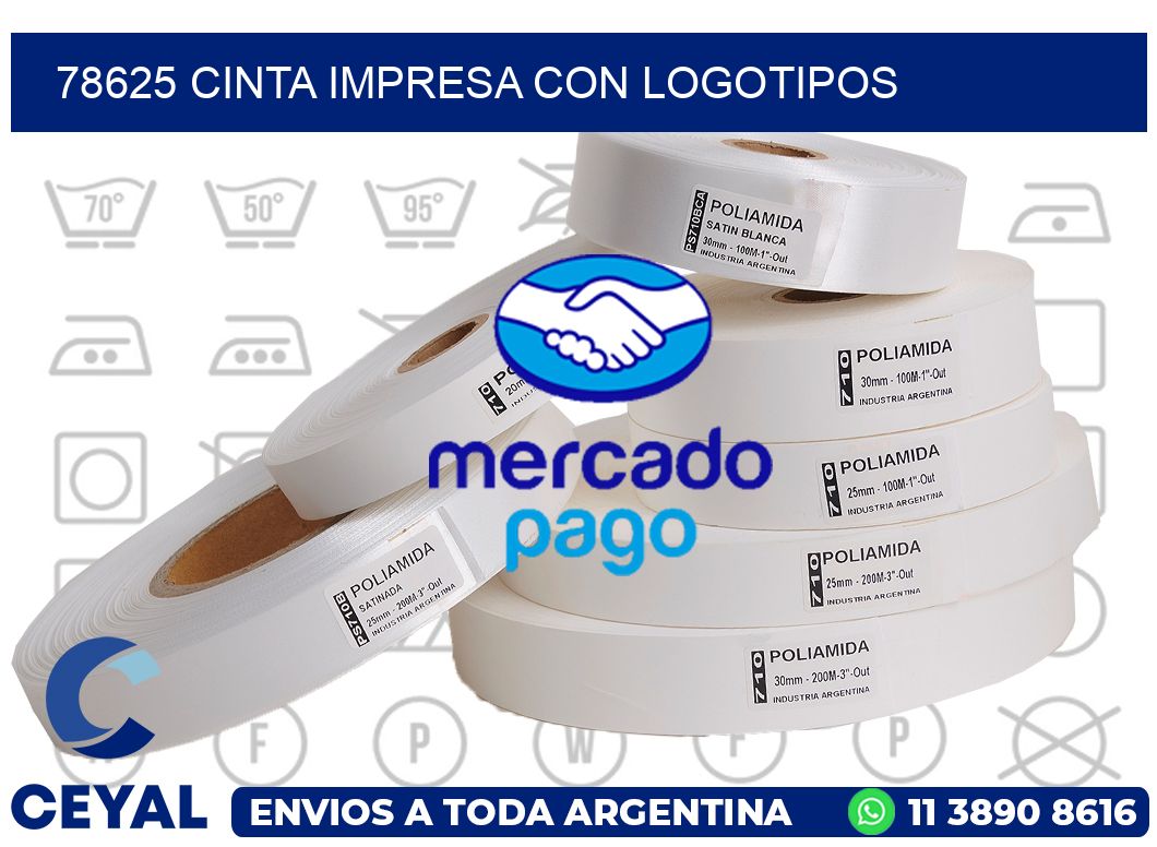 78625 CINTA IMPRESA CON LOGOTIPOS