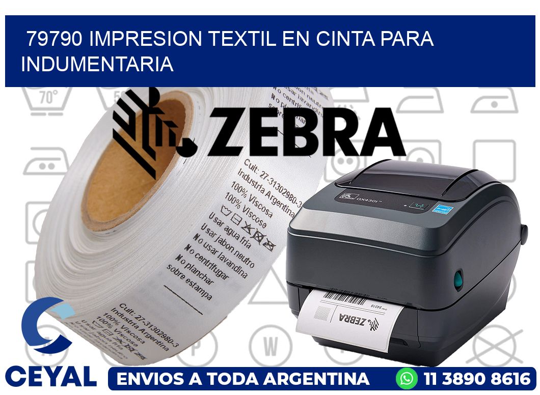 79790 IMPRESION TEXTIL EN CINTA PARA INDUMENTARIA