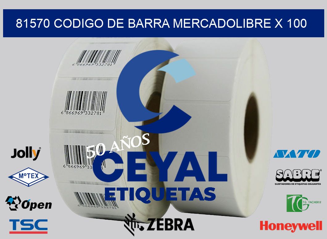 81570 codigo de barra mercadolibre x 100