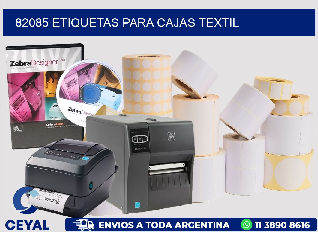 82085 ETIQUETAS PARA CAJAS TEXTIL
