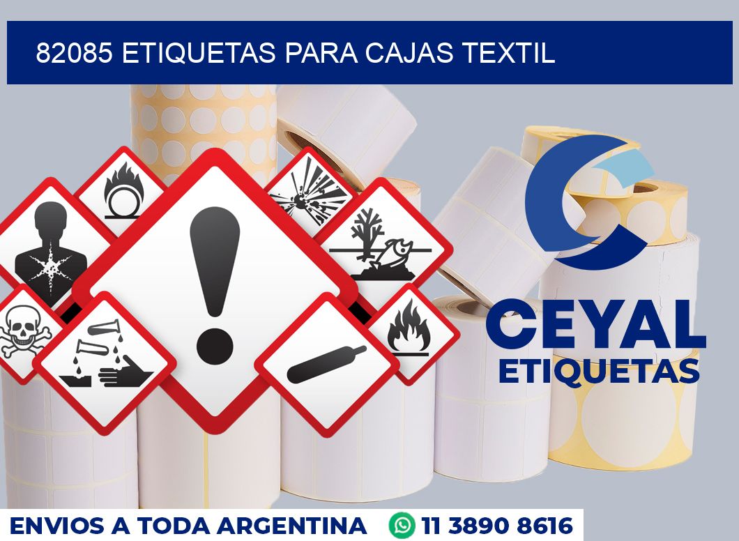 82085 ETIQUETAS PARA CAJAS TEXTIL