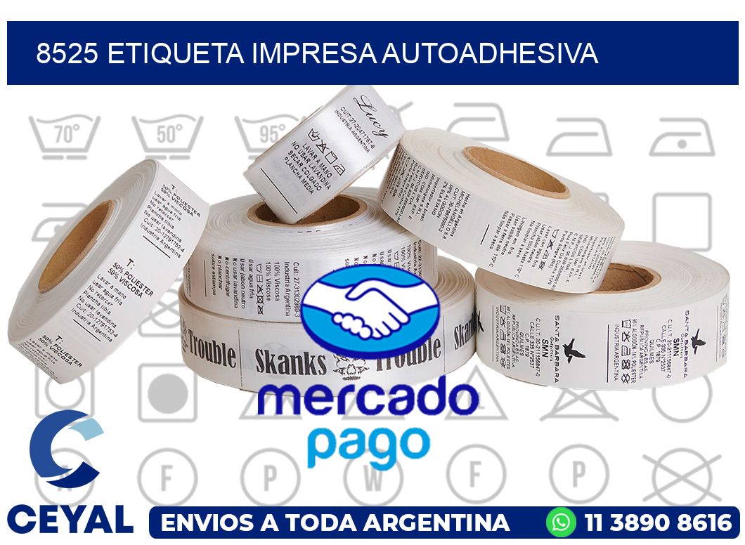 8525 ETIQUETA IMPRESA AUTOADHESIVA