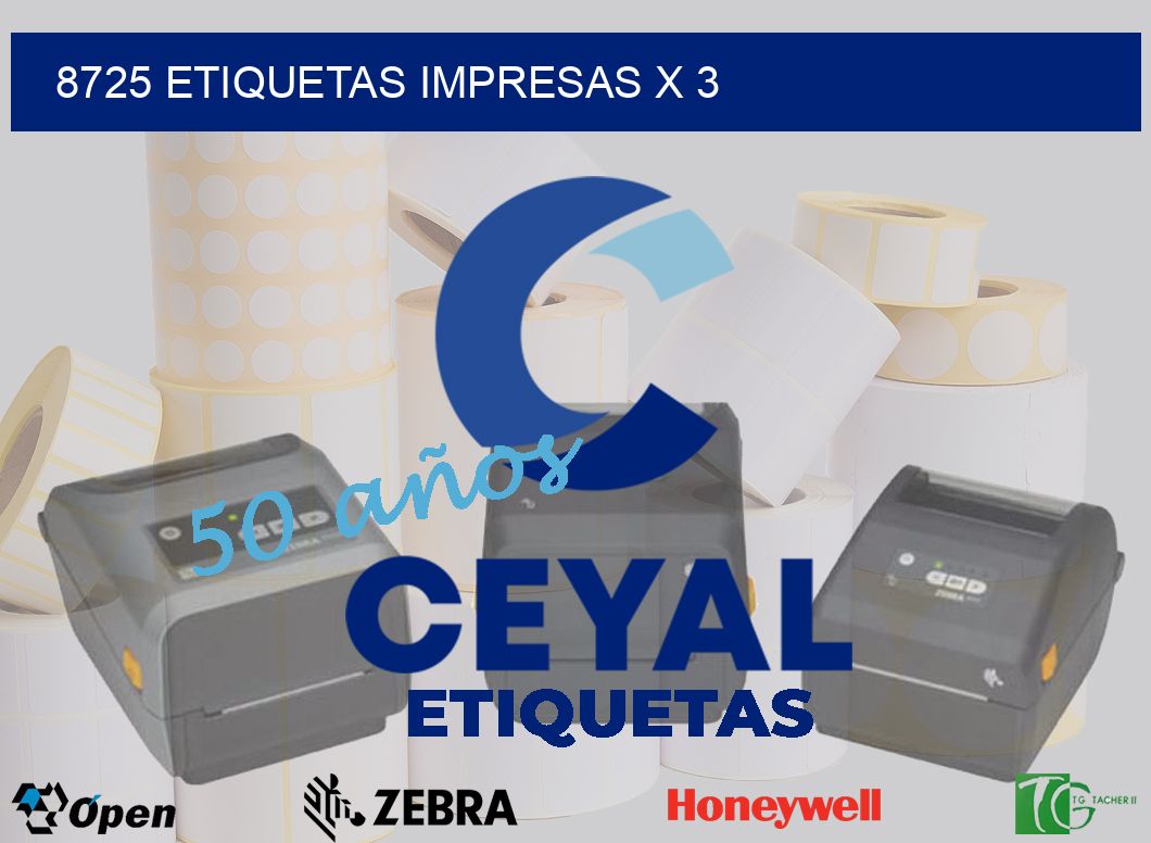 8725 Etiquetas impresas x 3