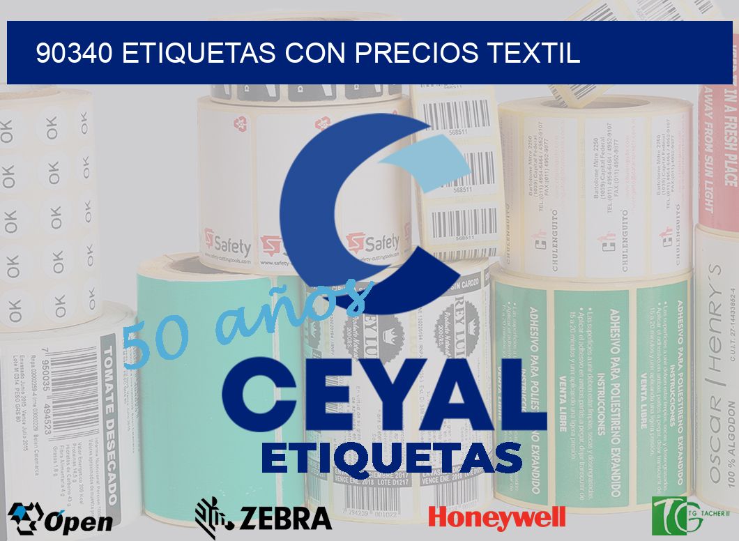 90340 ETIQUETAS CON PRECIOS TEXTIL
