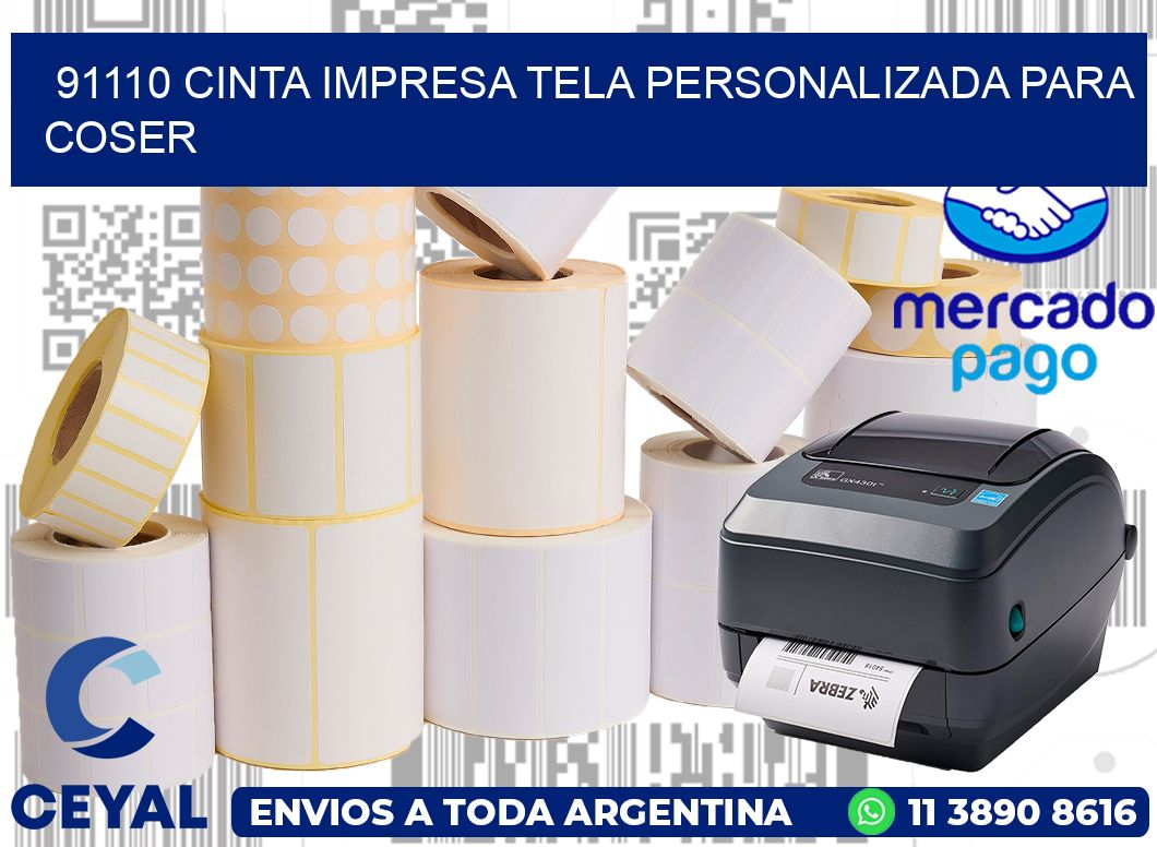 91110 CINTA IMPRESA TELA PERSONALIZADA PARA COSER