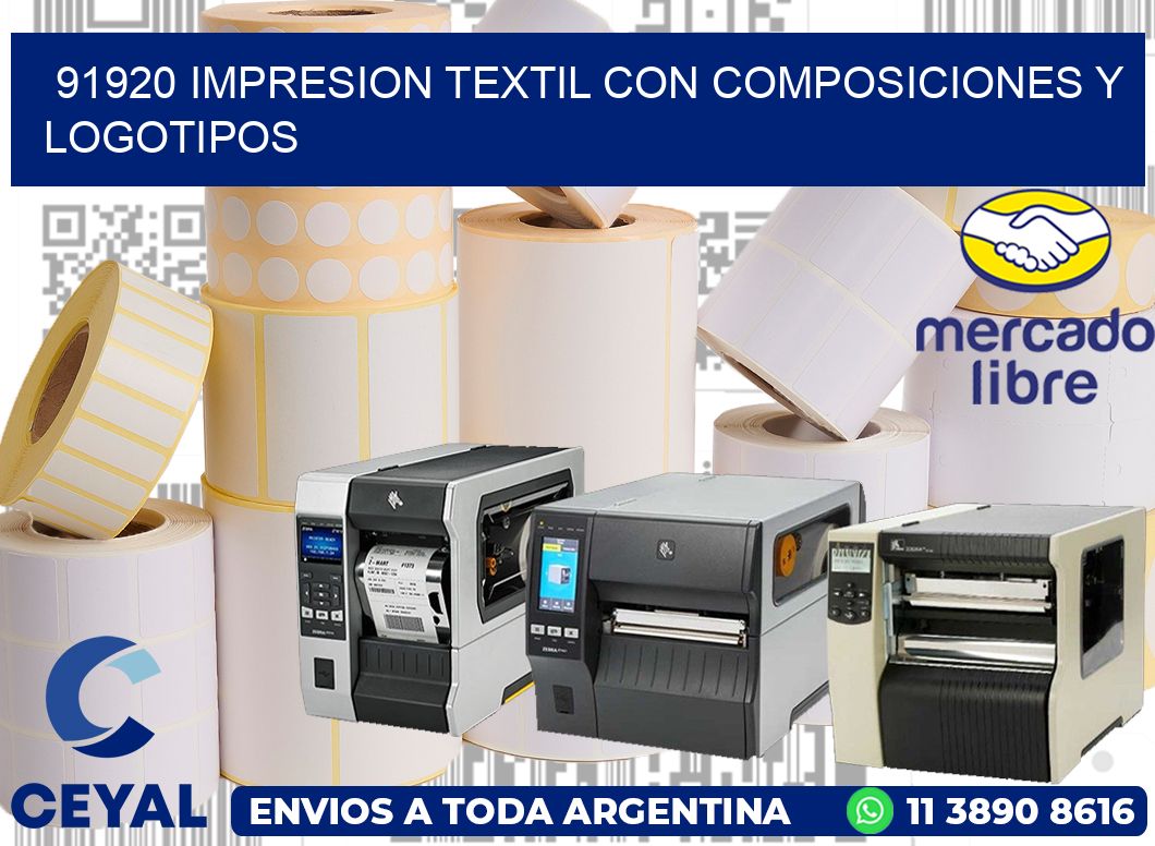 91920 IMPRESION TEXTIL CON COMPOSICIONES Y LOGOTIPOS