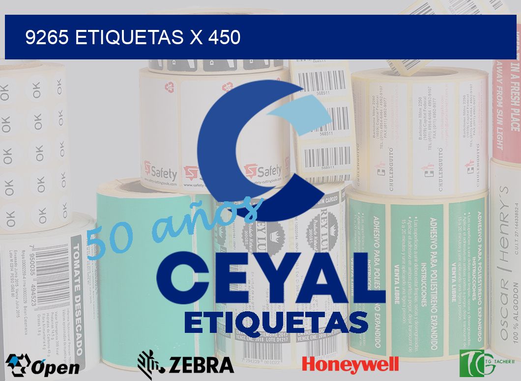 9265 Etiquetas x 450