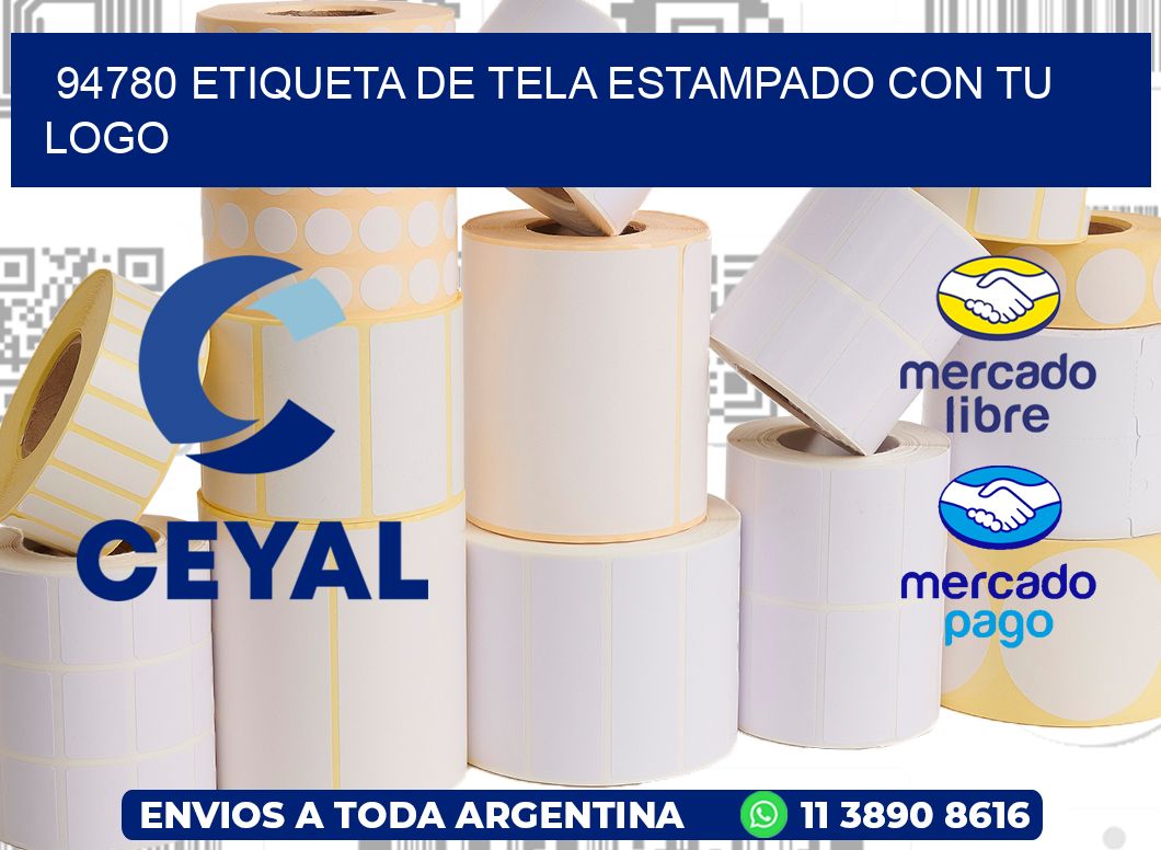 94780 ETIQUETA DE TELA ESTAMPADO CON TU LOGO