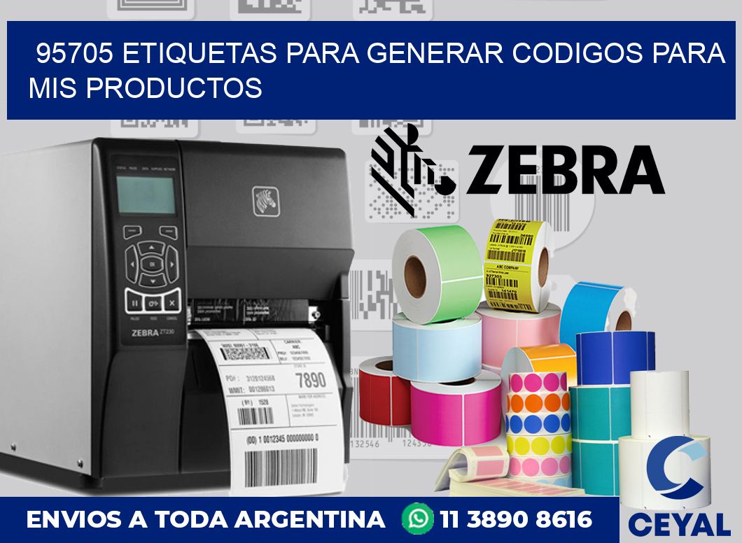 95705 ETIQUETAS PARA GENERAR CODIGOS PARA MIS PRODUCTOS