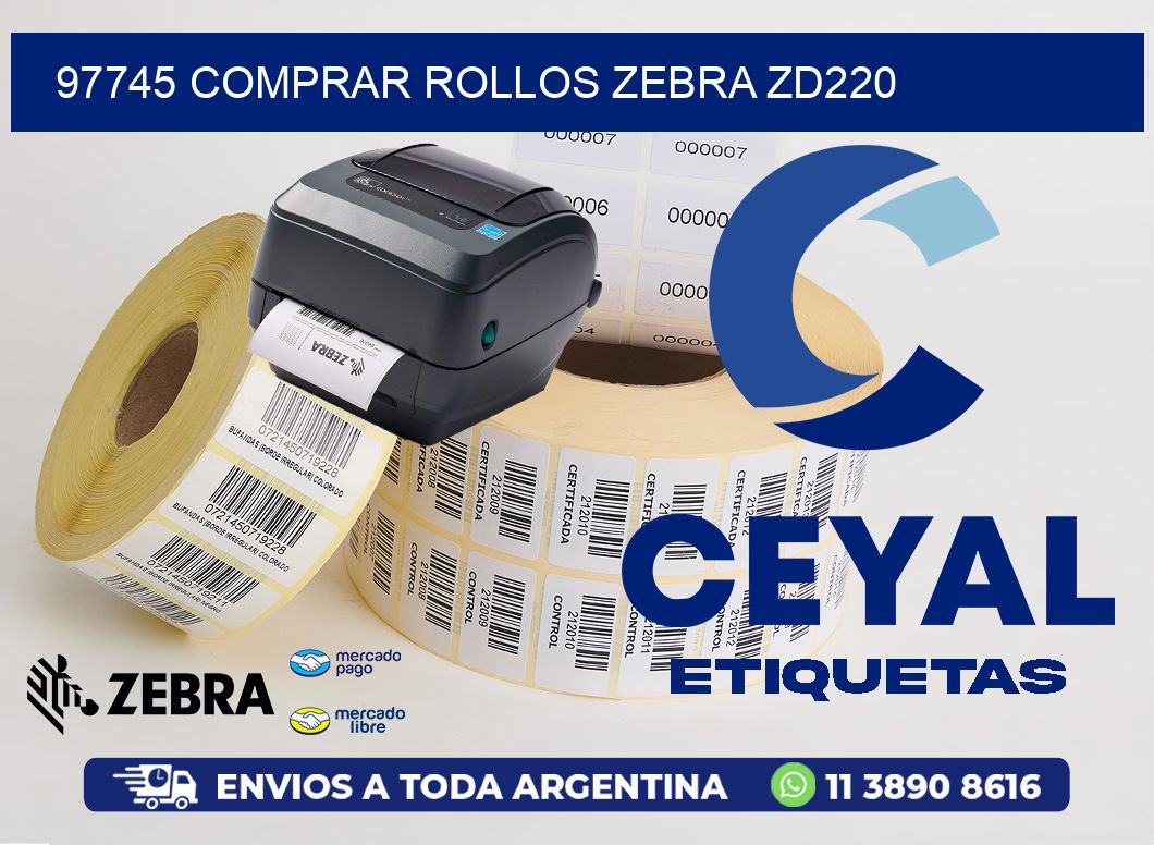97745 COMPRAR ROLLOS ZEBRA ZD220
