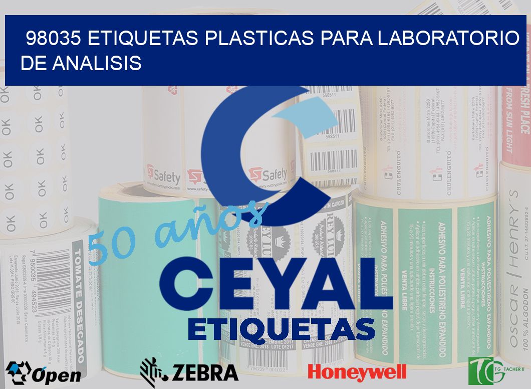 98035 ETIQUETAS PLASTICAS PARA LABORATORIO DE ANALISIS