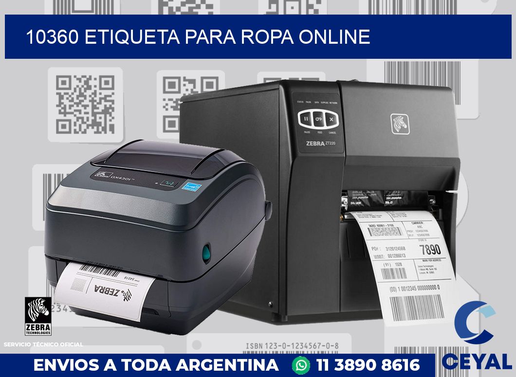 10360 ETIQUETA PARA ROPA ONLINE