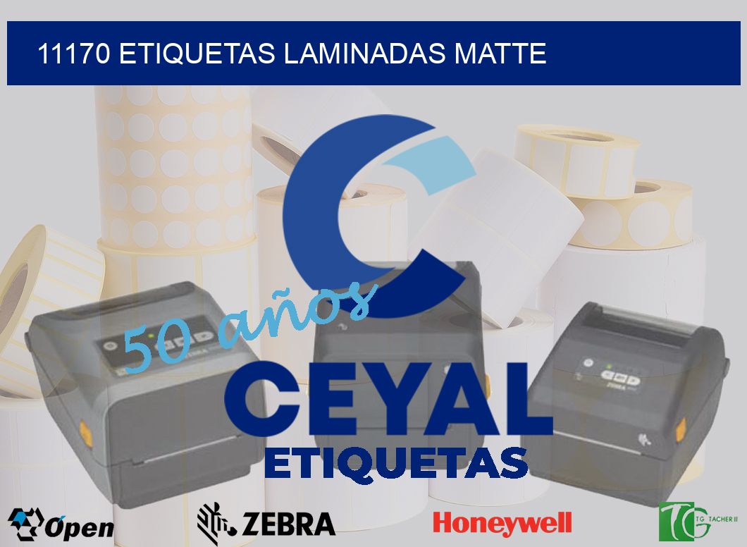 11170 Etiquetas laminadas matte