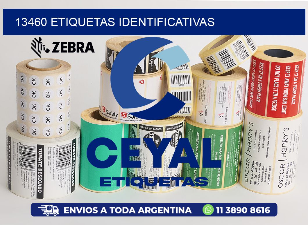13460 etiquetas identificativas