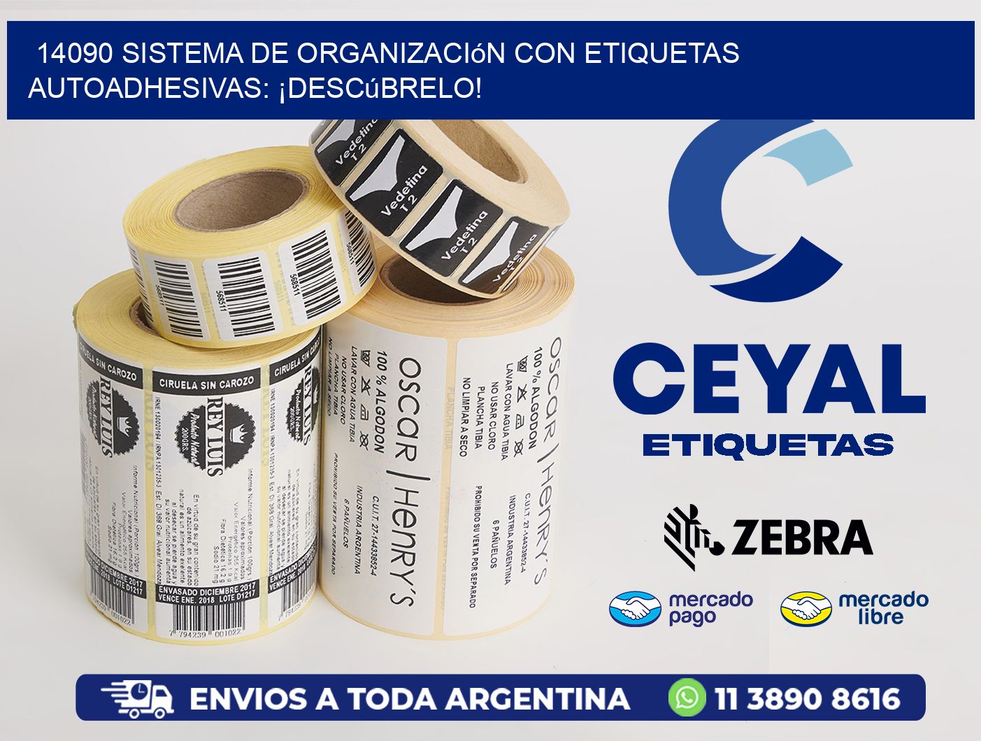 14090 Sistema de Organización con Etiquetas Autoadhesivas: ¡Descúbrelo!