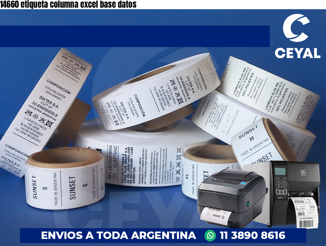 14660 etiqueta columna excel base datos