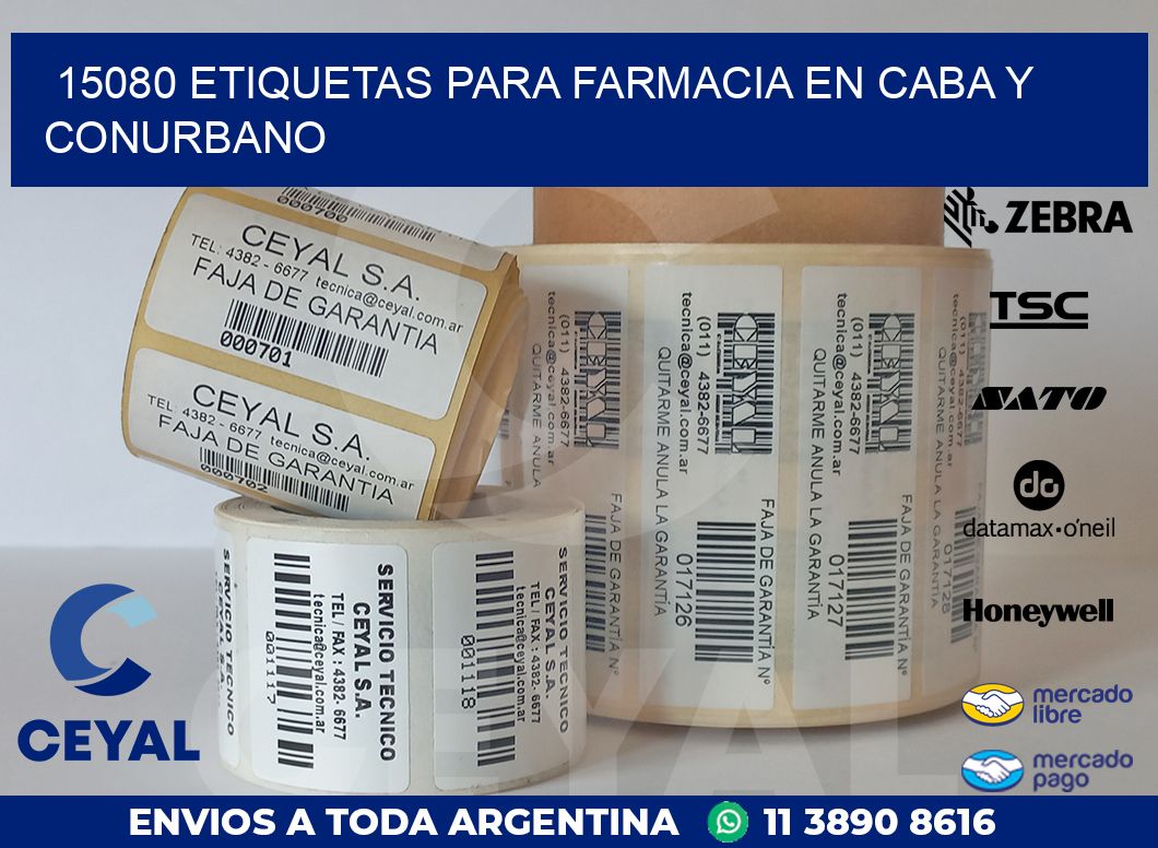 15080 ETIQUETAS PARA FARMACIA EN CABA Y CONURBANO