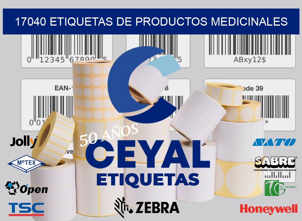 17040 etiquetas de productos medicinales