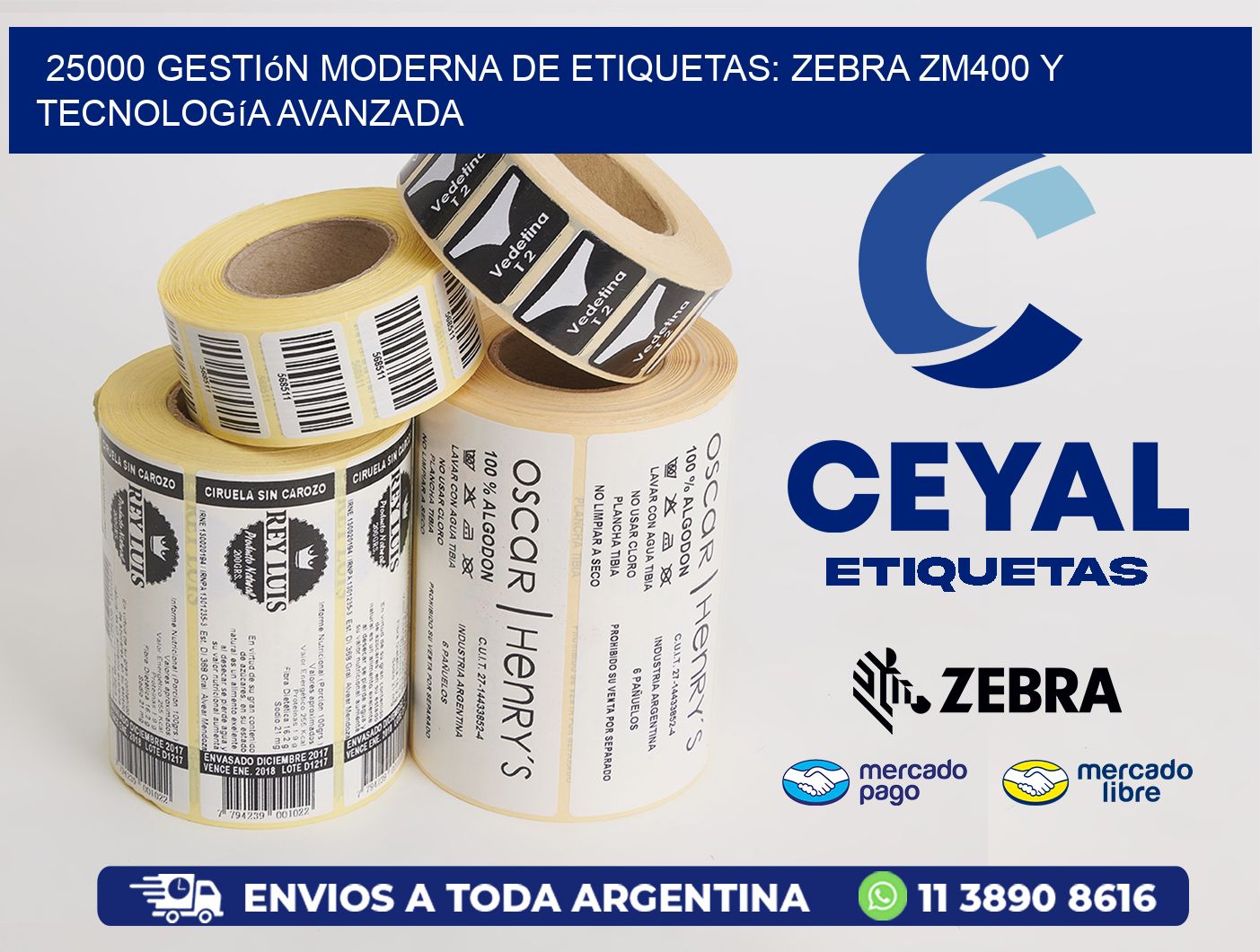 25000 Gestión Moderna de Etiquetas: Zebra ZM400 y Tecnología Avanzada