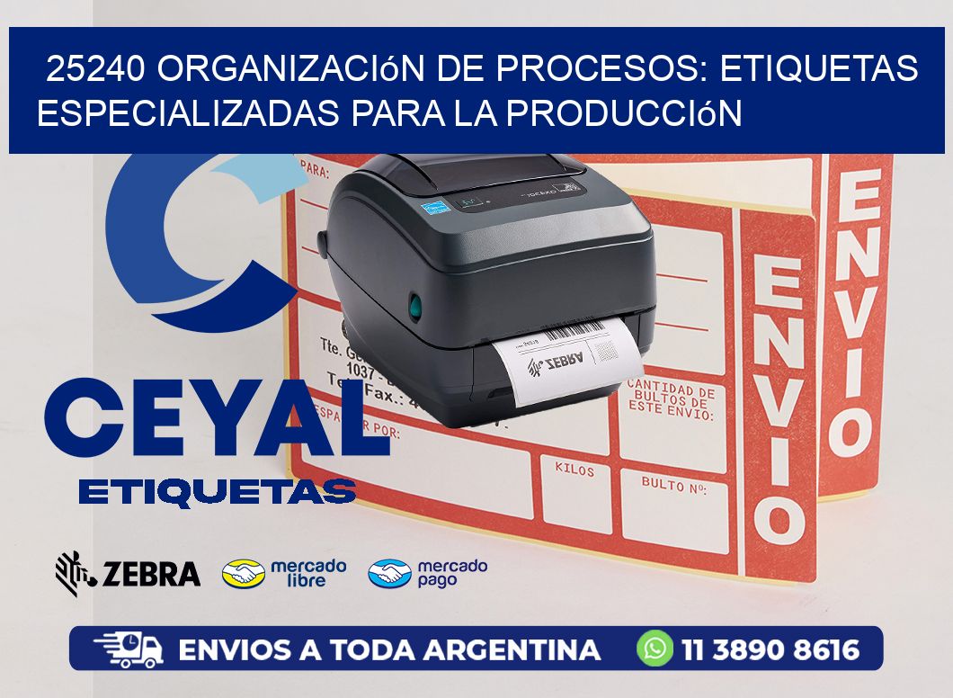 25240 Organización de Procesos: Etiquetas Especializadas para la Producción