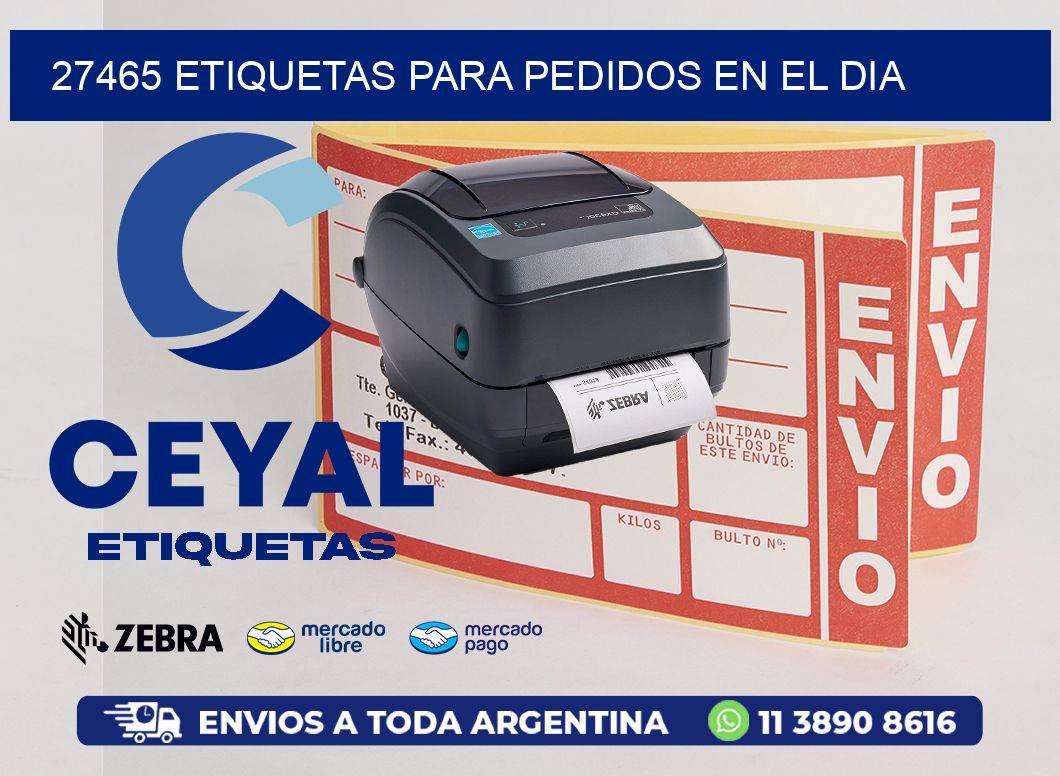 27465 ETIQUETAS PARA PEDIDOS EN EL DIA