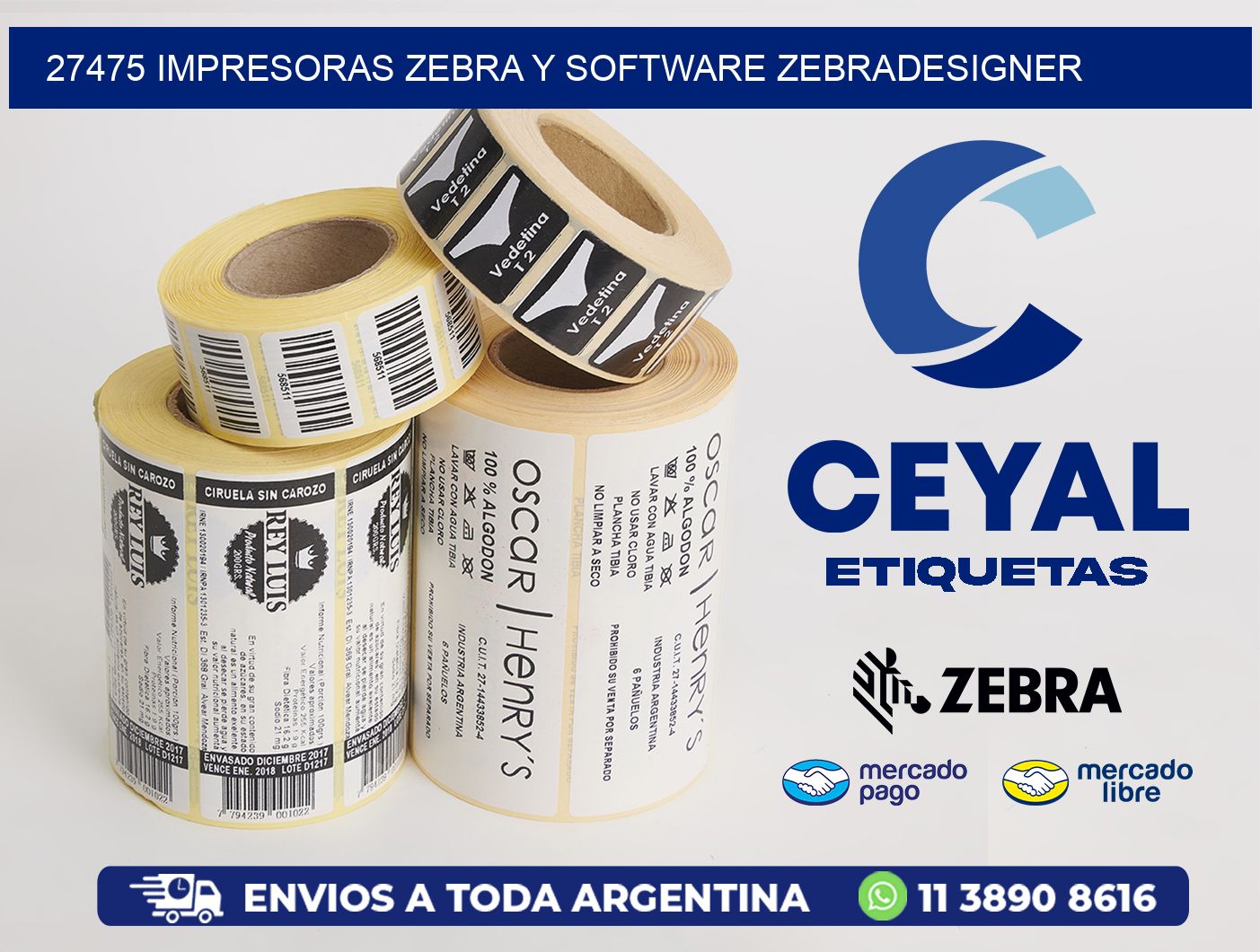 27475 Impresoras Zebra y Software zebradesigner