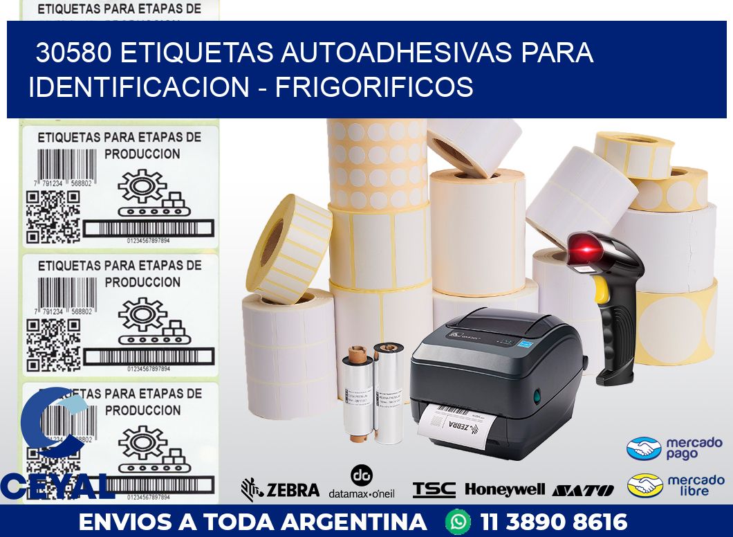 30580 ETIQUETAS AUTOADHESIVAS PARA IDENTIFICACION – FRIGORIFICOS