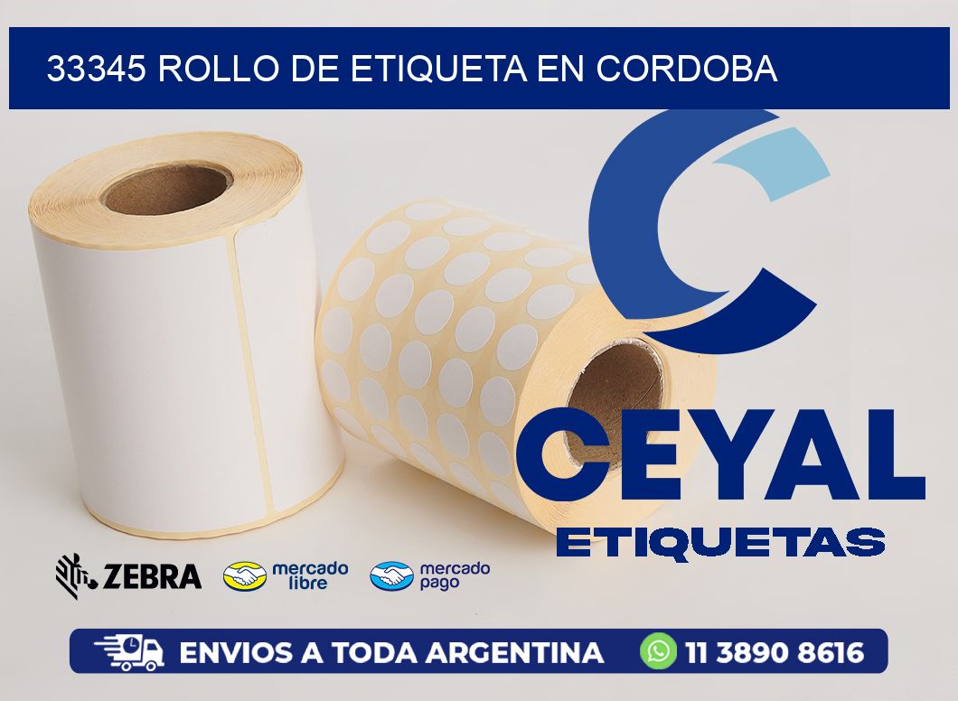 33345 ROLLO DE ETIQUETA EN CORDOBA