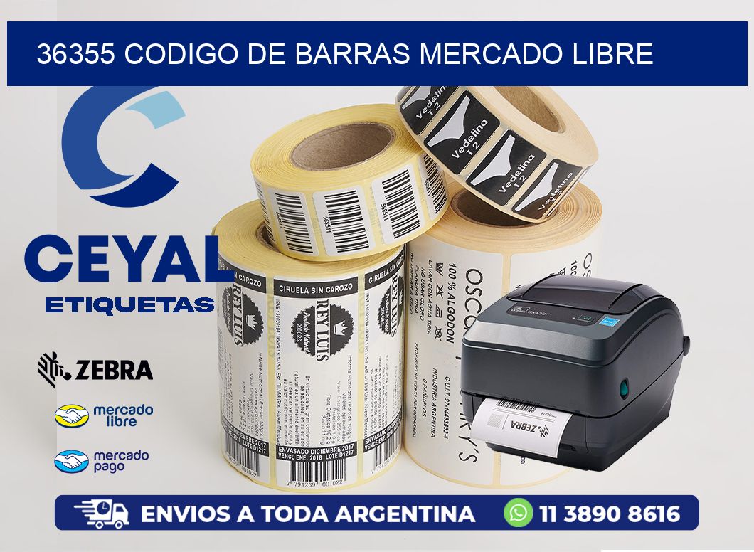36355 CODIGO DE BARRAS MERCADO LIBRE