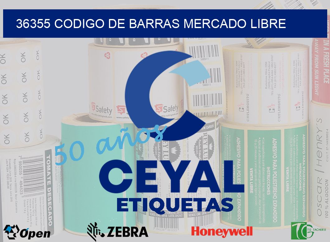 36355 CODIGO DE BARRAS MERCADO LIBRE