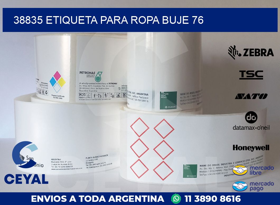 38835 ETIQUETA PARA ROPA BUJE 76