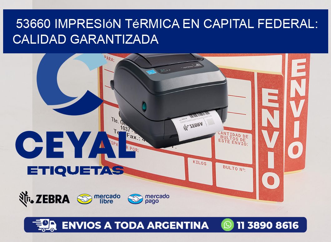 53660 Impresión Térmica en Capital Federal: Calidad Garantizada