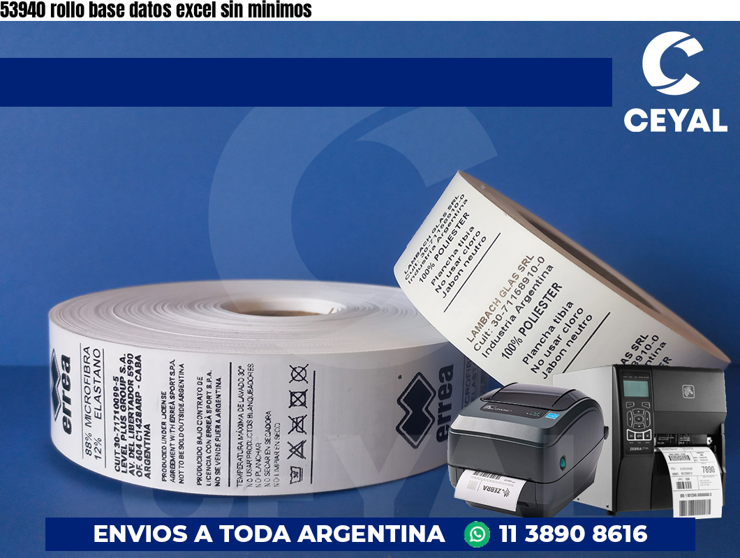 53940 rollo base datos excel sin minimos