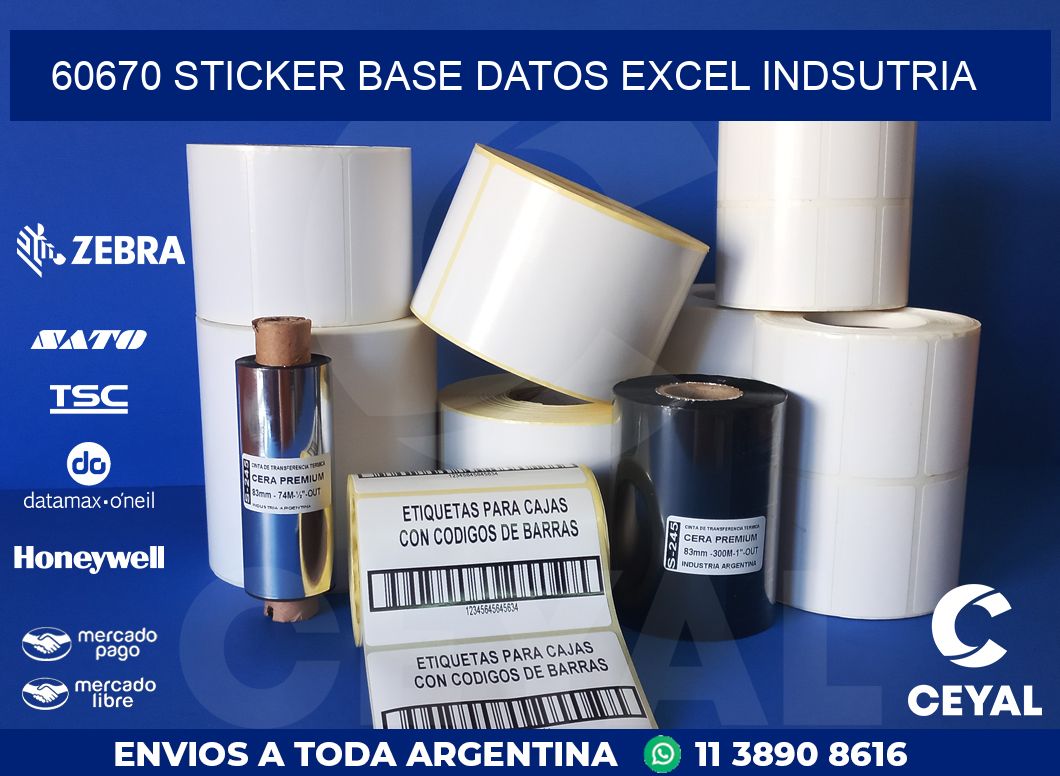 60670 sticker base datos excel indsutria