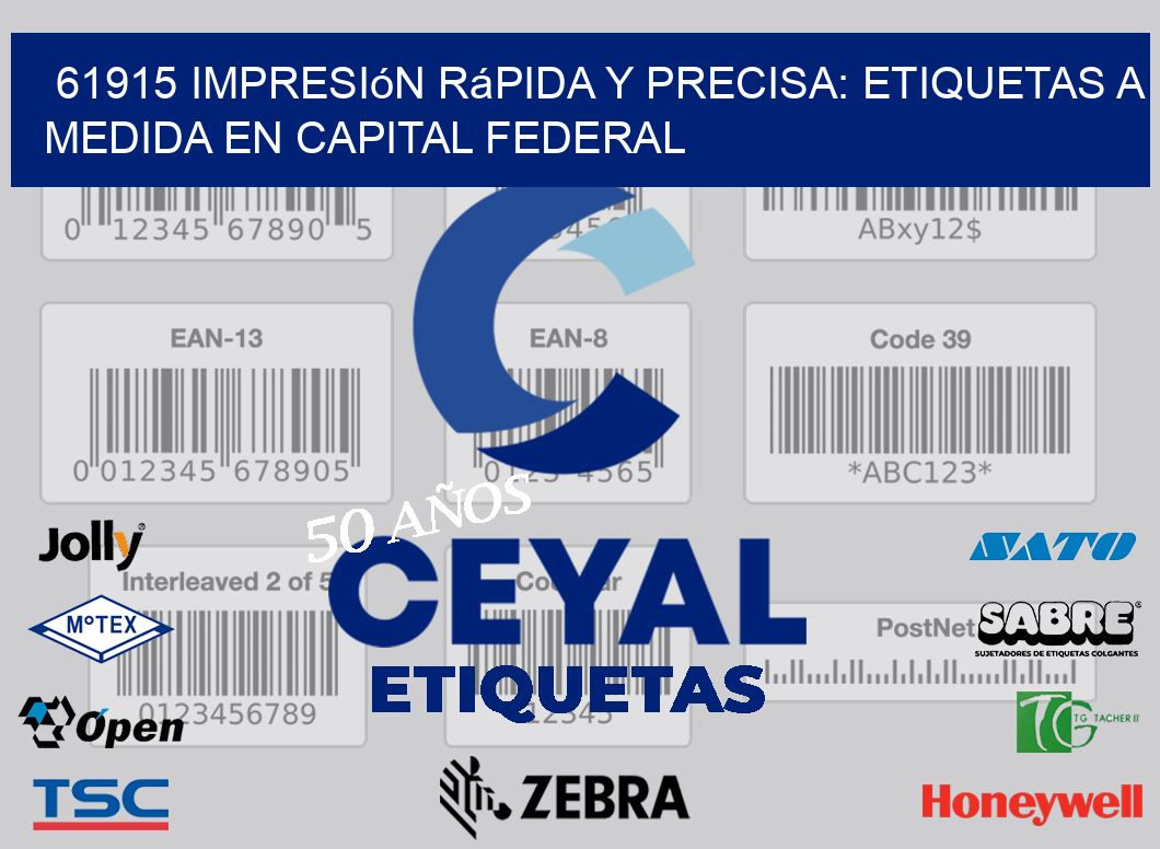 61915 Impresión Rápida y Precisa: Etiquetas a Medida en Capital Federal