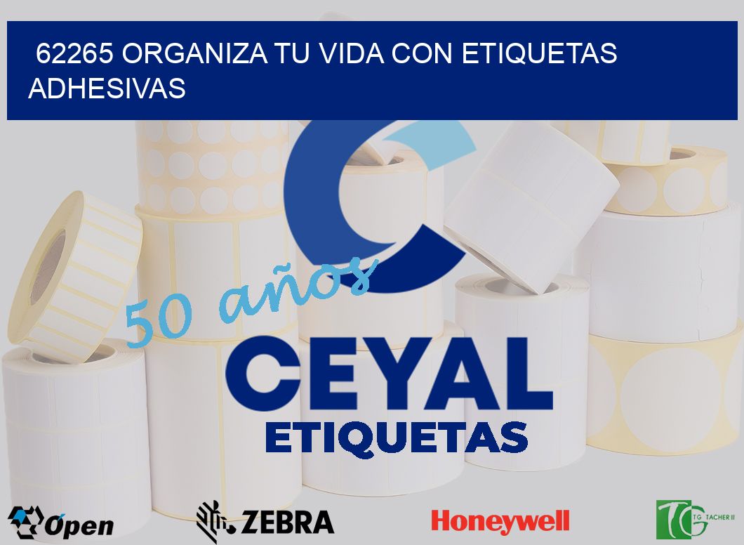 62265 ORGANIZA TU VIDA CON ETIQUETAS ADHESIVAS