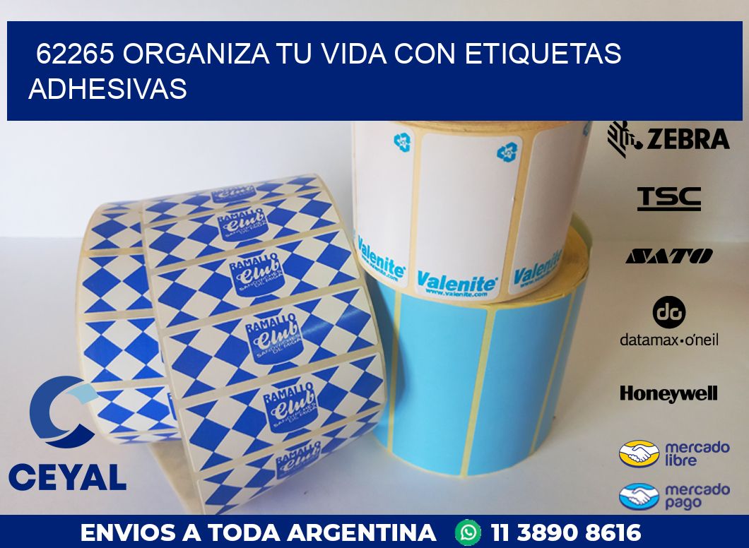 62265 ORGANIZA TU VIDA CON ETIQUETAS ADHESIVAS