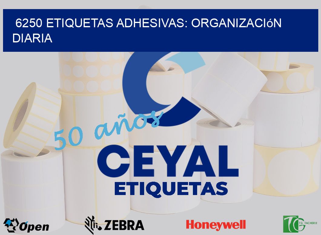 6250 Etiquetas Adhesivas: Organización Diaria