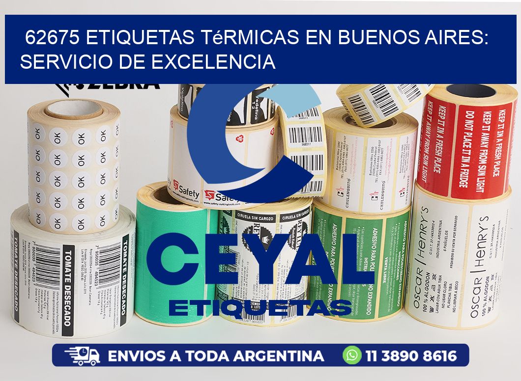 62675 Etiquetas Térmicas en Buenos Aires: Servicio de Excelencia