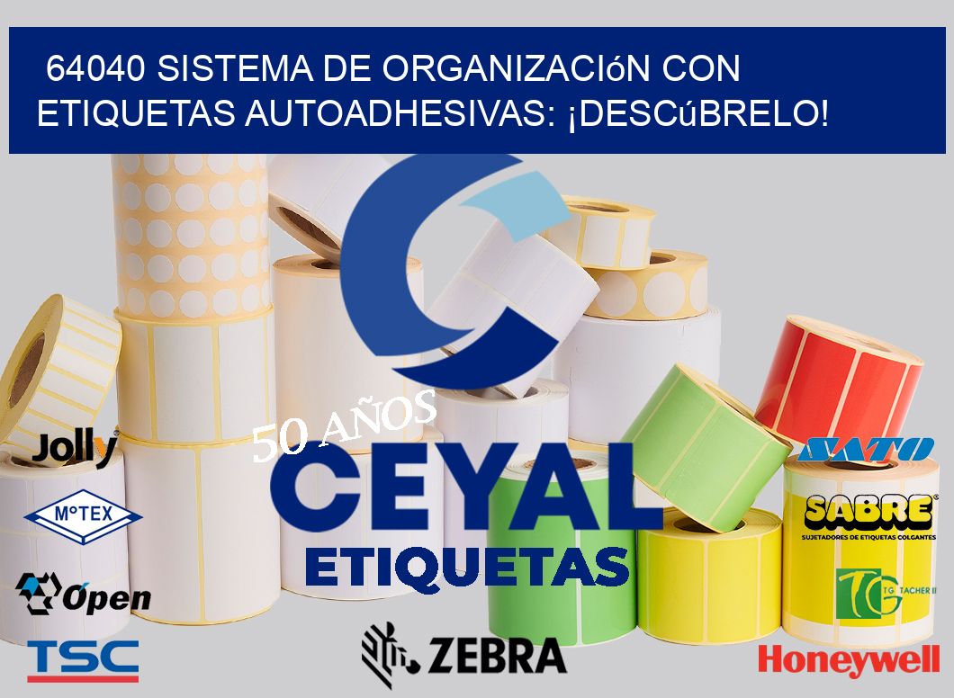 64040 Sistema de Organización con Etiquetas Autoadhesivas: ¡Descúbrelo!