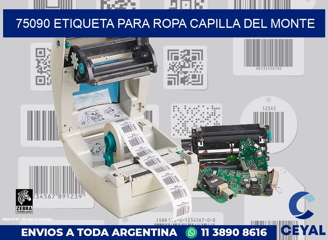 75090 ETIQUETA PARA ROPA CAPILLA DEL MONTE