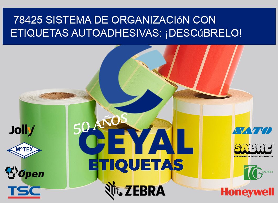 78425 Sistema de Organización con Etiquetas Autoadhesivas: ¡Descúbrelo!