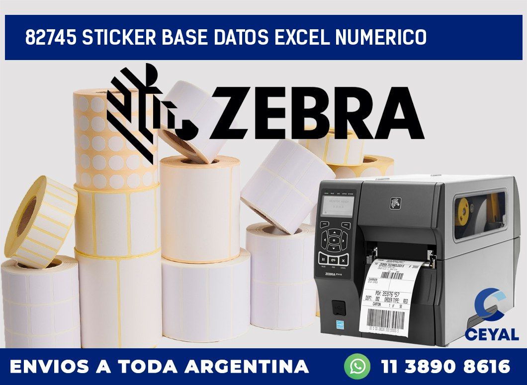 82745 sticker base datos excel numerico