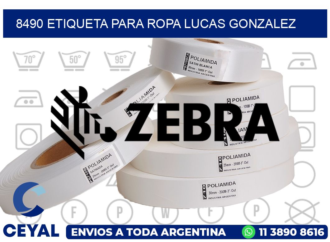 8490 ETIQUETA PARA ROPA LUCAS GONZALEZ